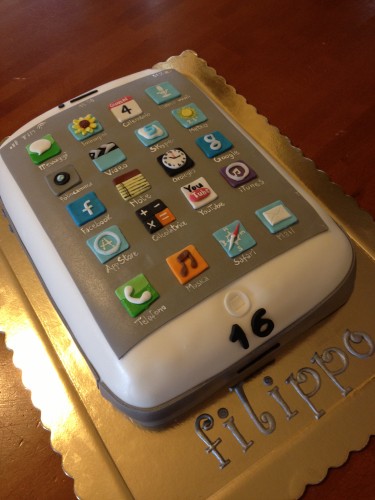 torta iphone, iphone cake