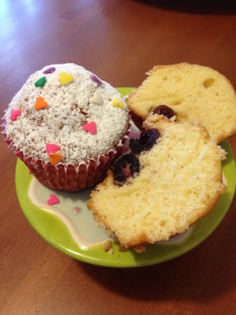 Muffin panna e amarene